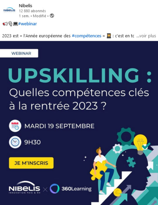Post webinar pour Nibelis