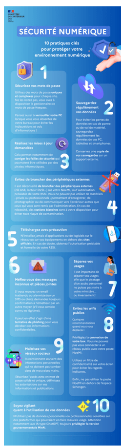 Infographie sécurité numérique